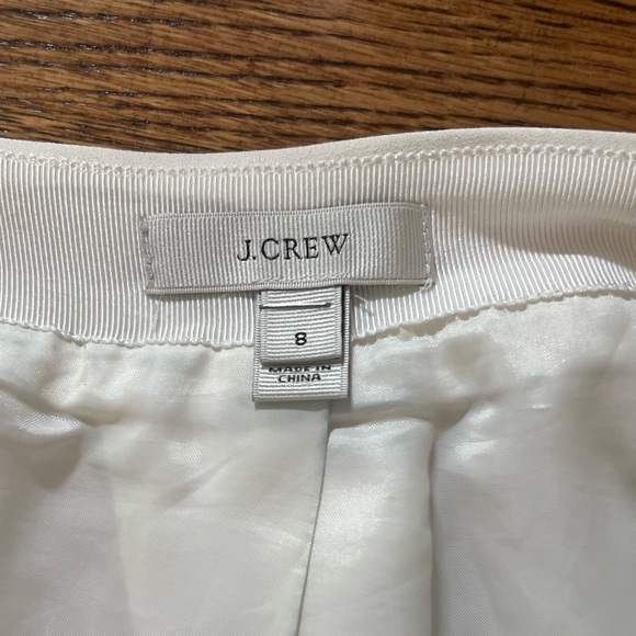 JCREW White Skirt SZ 8 LIKE NEW - Picture 3 of 7